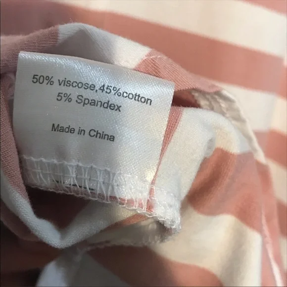 New Recliner NYC Pijama Shirt Dress Blush Stripe - Picture 6 of 8